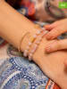 L'Atelier de Gaia 3-delige set: armbanden met edelstenen