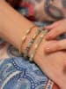 L'Atelier de Gaia 3-delige set: armbanden met edelstenen
