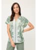 Olsen Blouse kaki/wit