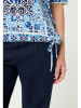 Olsen Shirt in Hellblau/ Dunkelblau