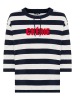 Olsen Sweatshirt donkerblauw/wit