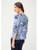 Olsen Sweatshirt in Dunkelblau/ Hellblau/ Weiß