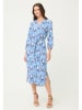 Olsen Kleid in Hellblau/ Weiß