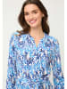 Olsen Jurk lichtblauw/wit