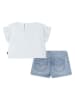 Levi's Kids 2-delige outfit wit/lichtblauw
