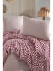 Elizabed Bedsprei wit/rood