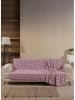 Elizabed Bedsprei wit/rood