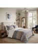 Elizabed Renforcé beddengoedset "Margot" beige/blauw