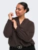 ONLY Carmakoma Bluse in Braun