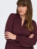 ONLY Carmakoma Bluse in Bordeaux