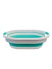 mesa Opvouwbare wasmand turquoise/grijs - 26 l
