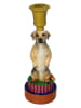 Kersten Kaarshouder "Dog" beige/meerkleurig - (H)23 x Ø 8 cm