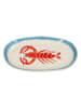 Kersten Serveerplateau ''Lobster'' crème/lichtblauw/rood - (L)27,5 x (B)16,4 cm