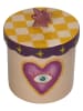 Kersten Pojemnik "Heart" w kolorze beżowo-żółto-fioletowym - wys. 13,4 x Ø 12,4 cm