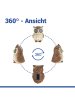 Maximex LED-Solar-Gardenfigur "Eule Blinky Eyes" in Braun - (B)9,8 x (H)13 x (T)9,3 cm