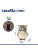 Maximex LED-Solar-Gardenfigur "Eule Blinky Eyes" in Braun - (B)9,8 x (H)13 x (T)9,3 cm