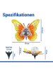 Maximex LED-Solar-Gardenfigur "Schmetterling" in Gold/ Orange - (B)35 x (H)11,5 x (T)27,5 cm 