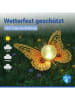 Maximex LED-Solar-Gardenfigur "Schmetterling" in Gold/ Orange - (B)35 x (H)11,5 x (T)27,5 cm 