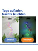 Maximex LED-Solar-Windspiel "Schmetterlinge" in Rosa - (B)12,5 x (H)78 x (T)12,5 cm