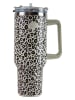 Yoko Design Thermobecher "Leopard" in Hellbraun/ Schwarz - 1200 ml