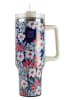 Yoko Design Thermobeker "Casablanca" blauw/rood/wit - 1200 ml