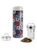 Yoko Design Kubek termiczny w kolorze niebiesko-czerwono-białym do herbaty - 350 ml