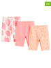 COOL CLUB 3-delige set: fietsshorts lichtroze/oranje