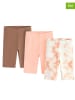 COOL CLUB 3er-Set: Radlershorts in Braun/ Rosa/ Creme