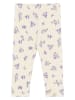 Petit Piao Leggings "Star" crème/paars