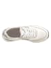 Heine Leder-Sneakers in Weiß/ Grau/ Silber