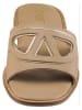 Heine Leder-Pantoletten in Beige