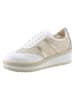 Heine Schnürschuhe in Weiß/ Beige