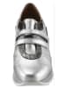 Heine Leder-Sneakers in Silber