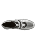 Heine Leder-Sneakers in Silber