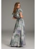 SWING Kleid in Grün/ Creme/ Blau