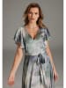 SWING Kleid in Grün/ Creme/ Blau