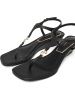 Polo Club Sandalen "Wedge" in Schwarz