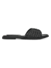 Polo Club Slippers "Raffia" zwart