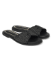 Polo Club Slippers "Raffia" zwart