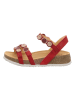 Think! Leder-Sandalen in Rot