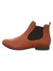 Think! Leder-Chelsea-Boots in Hellbraun