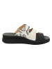 Think! Leder-Pantoletten in Creme