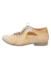 Think! Leren veterschoenen beige