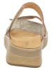 Think! Leder-Sandalen in Beige