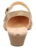 Think! Leren pumps beige