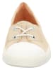 Think! Leren ballerina's beige