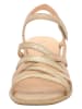 Think! Leder-Sandalen in Beige