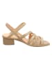 Think! Leren sandalen beige
