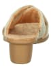 Think! Leren slippers beige