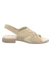 Think! Leren sandalen beige